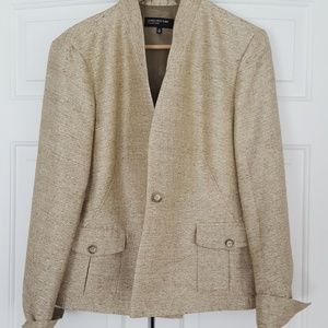 Jones New York Champagne Blazer. Size 16